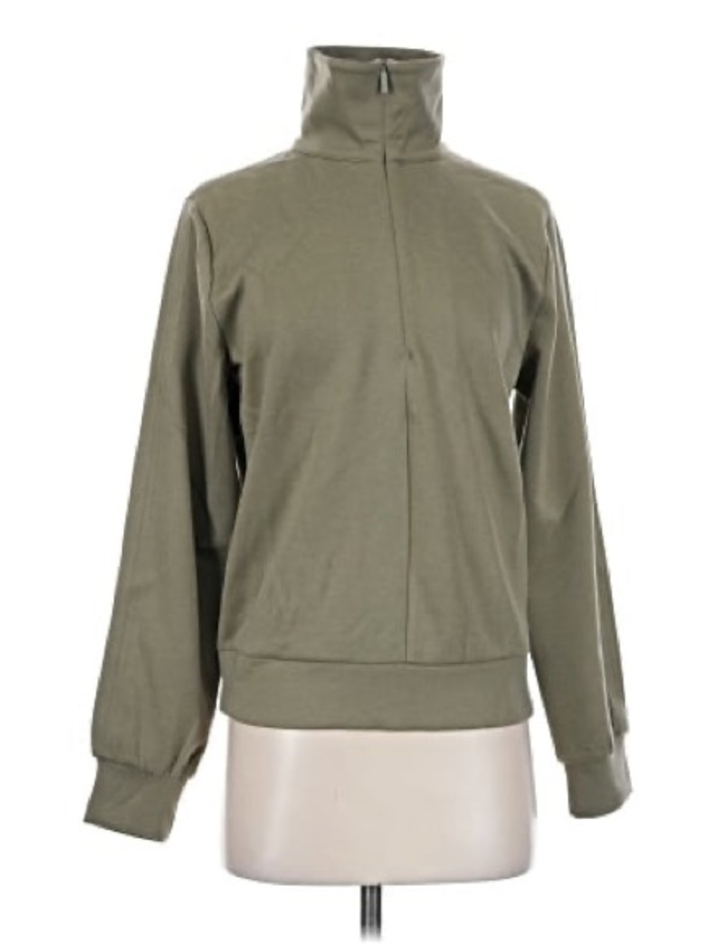 Athleta Olive Green High-Neck Pullover top size S